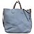 Gucci Ledertote-Tasche Braun Hellblau - Ansicht 2