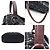 Bolsa de ombro Chanel Portobello em tweed e couro matelassê Preto - vista 4