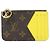Monedero Monogram Louis Vuitton Castaño Amarillo Monograma