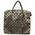 Borsa a mano verticale Louis Vuitton Lockit Marrone Nero