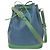 Borsa a tracolla Louis Vuitton Noe Blu Verde