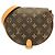 Bolso de hombro Louis Vuitton Monogram Tambourin Castaño Monograma