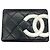 Tarjetero negro Chanel Cambon Line