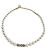 Collana in perle finte e strass Christian Dior Bianco - vista 2
