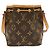 Noe Borsa a Spalla Louis Vuitton Monogram Nano Noé Marrone Monogramma - vista 2