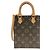 Borsa Louis Vuitton Monogram Petite Sac Plat Marrone Monogramma