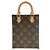 Borsa Louis Vuitton Monogram Petite Sac Plat Marrone Monogramma - vista 2