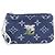 Louis Vuitton Monogram Flower Denim Pochette Cle M27561 Blu Monogramma