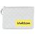 Louis Vuitton Pouch aus grauer beschichteter Canvas Braun