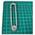 Hermès Broche Hermes Sellier plaquée or  - vue 10