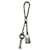 Hermès Hermes Silver Padlock & Key Chain Scarf Ring Silvery  - view 2