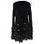 Cárdigan con flecos Balmain en algodón negro