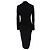 Abito midi in maglia waffle con zip Tom Ford in viscosa nera Nero - vista 3