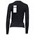 Sportmax Langarm-T-Shirt mit Rundhalsausschnitt aus schwarzer Polyamid - Ansicht 4