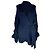 Roland Mouret Strickjacke aus Baumwolle in Navy Blue Marineblau