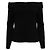 Veronica Beard Fawsett Off Shoulder Top aus schwarzer Baumwolle