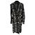 Abrigo de tweed a cuadros de doble botonadura Balmain en viscosa gris
