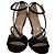 Sandali Gucci GG con decorazioni a stella in raso nero - vista 2