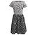Abito midi a pois Oscar De La Renta in cotone bianco e nero
