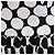 Abito midi a pois Oscar De La Renta in cotone bianco e nero - vista 13