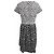 Abito midi a pois Oscar De La Renta in cotone bianco e nero - vista 3