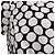 Abito midi a pois Oscar De La Renta in cotone bianco e nero - vista 9