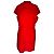 Abito midi Versace con drappeggio e spacco frontale in viscosa rossa Rosso