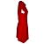 Abito midi Versace con drappeggio e spacco frontale in viscosa rossa Rosso - vista 2