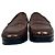 Mocassini Manolo Blahnik Ralone in pelle marrone effetto coccodrillo Rosso - vista 3