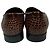 Mocassini Manolo Blahnik Ralone in pelle marrone effetto coccodrillo Rosso - vista 4