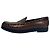 Mocassini Manolo Blahnik Ralone in pelle marrone effetto coccodrillo Rosso - vista 5