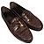 Mocassini Manolo Blahnik Ralone in pelle marrone effetto coccodrillo Rosso - vista 6