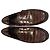Mocassini Manolo Blahnik Ralone in pelle marrone effetto coccodrillo Rosso - vista 7