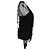 Camicetta Christian Dior in mesh con scollo girocollo in seta nera Nero - vista 3