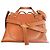 Mini Gate Tote Loewe in pelle marrone Rosso - vista 10