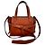Mini Gate Tote Loewe in pelle marrone Rosso - vista 2