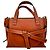 Mini Gate Tote Loewe in pelle marrone Rosso - vista 3