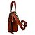 Mini Gate Tote Loewe in pelle marrone Rosso - vista 4