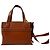 Mini Gate Tote Loewe in pelle marrone Rosso - vista 9