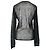 Leichter Acne Studios Cardigan aus schwarzer Wolle - Ansicht 3