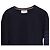 Thom Browne Sweatshirt mit 4 Streifen aus Navy Blue Baumwolle Blau Marineblau - Ansicht 2
