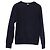 Thom Browne Sweatshirt mit 4 Streifen aus Navy Blue Baumwolle Blau Marineblau - Ansicht 3