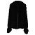 Roberto Cavalli Zip-Up Shearling-Jacke aus schwarzer Wolle