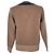Polo Ralph Lauren V-Ausschnitt Pullover aus brauner Wolle - Ansicht 2
