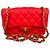 Timeless Borsa a tracolla Chanel Mini Classic Single Flap in pelle di agnello rossa Rosso Bordò - vista 2