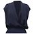 Tuta Theory con scollo a V in seta blu navy - vista 2