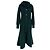 Vestido midi acanalado en lana verde Alexander McQueen