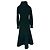 Vestido midi acanalado en lana verde Alexander McQueen - vista 3