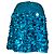 Maje Mini gonna con paillettes Aje Cherie in nylon azzurro Blu Blu chiaro - vista 3