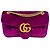 Borsa a tracolla Gucci GG Marmont Small in velluto viola Porpora - vista 2
